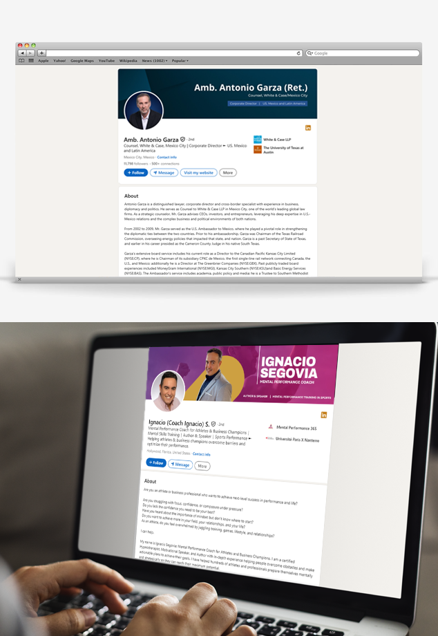 LINKEDIN PROFILE SAMPLES